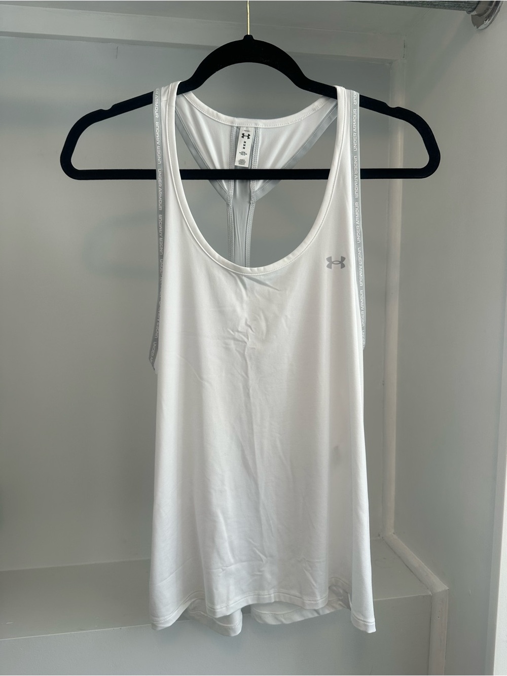 Under Armour White Racerback Performance Tank